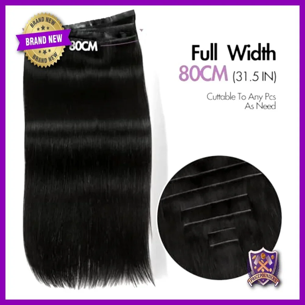 18 Inch Human Hair Extensions Double Layer PU Skin Weft Hand Tied